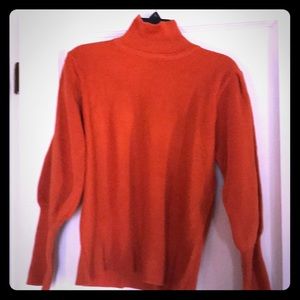 Cute puffy arm knit sweater